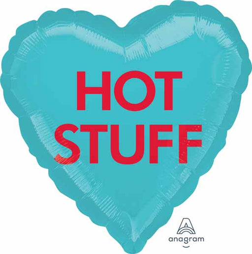 Hot Stuff Candy Heart 18-Inch Foil Balloon