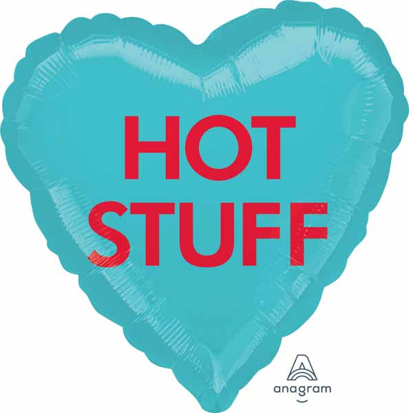 Hot Stuff Candy Heart 18-Inch Foil Balloon
