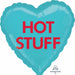 Hot Stuff Candy Heart 18-Inch Foil Balloon