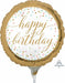 Pastel Confetti Birthday 9-Inch Round Foil Balloon