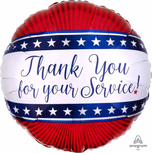 Thank You for Your Service 18" Foil Balloon