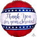 Thank You for Your Service 18" Foil Balloon