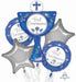 Communion Day Boy Foil Balloon Bouquet