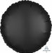 Onyx Black Satin Luxe Round Foil Balloon, 18 Inch