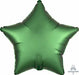 Emerald Satin Luxe Star Foil Balloon, 19 Inch