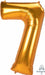 53-Inch Gold Number 7 Balloon