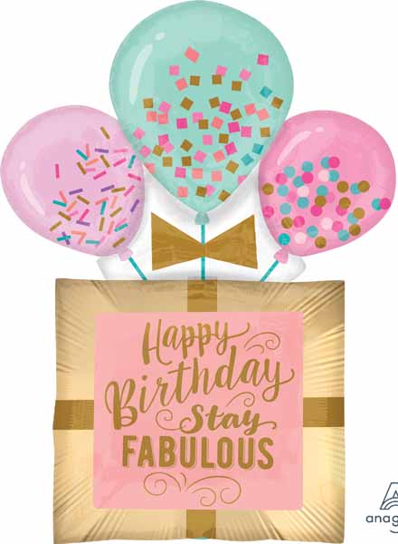 Fabulous Birthday Gift 32-Inch Shaped Foil Balloon