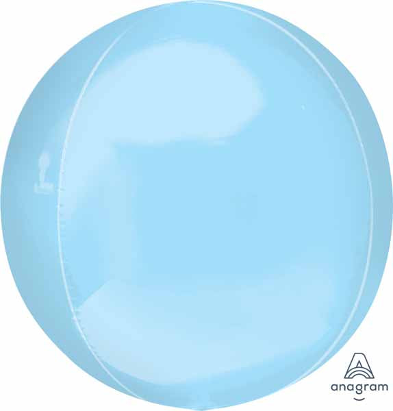 Pastel Blue Orbz 16-Inch Foil Balloon
