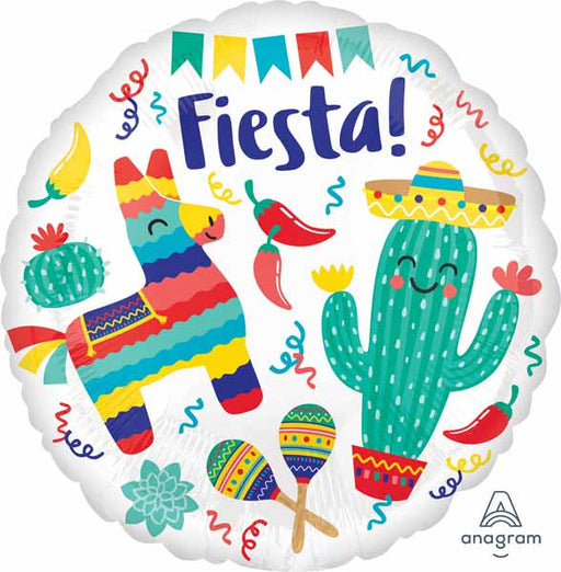 Fiesta Party 18-Inch Round Foil Balloon