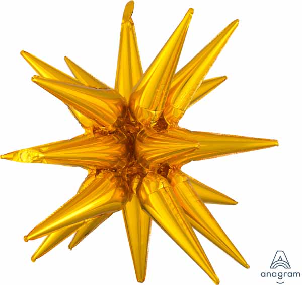 35-Inch Gold Magic Star Foil Balloon