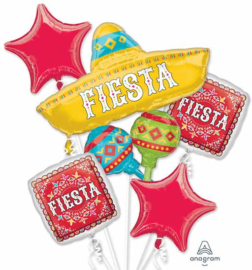 Papel Picado Fiesta Foil Balloon Bouquet