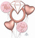 Blush Wedding Foil Balloon Bouquet