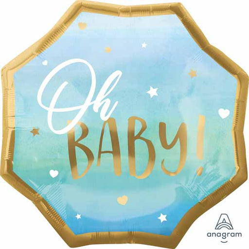 Blue Baby Boy 22-Inch Jumbo Foil Balloon