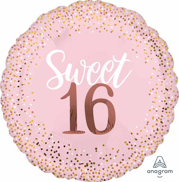 Blush Sixteen Jumbo Foil Balloon