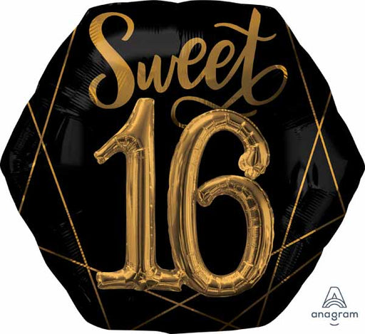 Elegant Sixteen 30-Inch Foil Birthday Balloon
