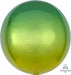 Yellow & Green Ombré Orbz Foil Balloon, 16 Inch