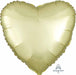 18 Inch Pastel Yellow Satin Luxe Heart Foil Balloon
