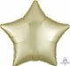 19-Inch Pastel Yellow Satin Luxe Star Foil Balloon