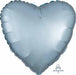 18 Inch Pastel Blue Satin Luxe Heart Foil Balloon