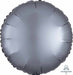 18" Graphite Satin Luxe Round Foil Balloon