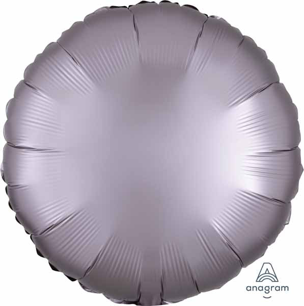 18" Greige Satin Luxe Round Foil Balloon