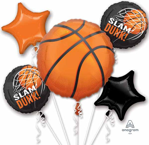 Nothin' But Net Basketball Foil Balloon Bouquet