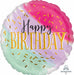 Watercolour Birthday Jumbo Foil Balloon, 28 Inch