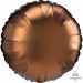 Cocoa Satin Luxe 18" Round Foil Balloon
