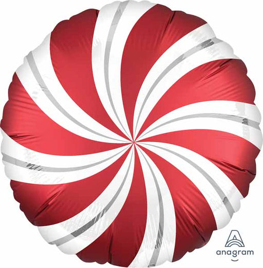 Sangria Candy Swirls 18" Round Foil Balloon