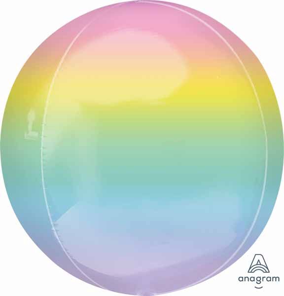 Pastel Ombre Orbz Foil Balloon