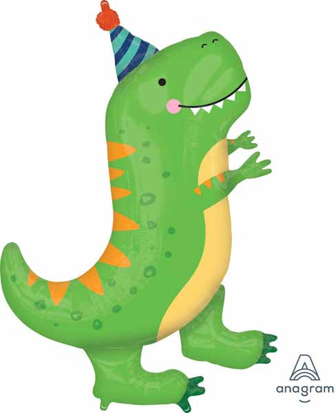 Dinomite T-Rex 34-Inch Shaped Foil Balloon