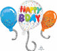 Birthday Celebration 34-Inch Shaped Foil Balloon