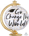 Go Change the World 23-Inch Graduation Foil Balloon
