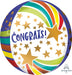 Congrats Stars 16-Inch Orbz Foil Balloon