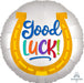 Good Luck Horseshoe 18-Inch Round Foil Balloon