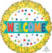 Welcome Lots of Dots 18-Inch Round Foil Balloon