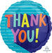 Thank You Fun Type 18-Inch Round Foil Balloon