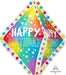 Happy Birthday Ruffle 27-Inch Foil Balloon