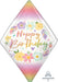 Boho Gem Anglez Happy Birthday Foil Balloon