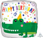 Gator Happy Birthday 18-Inch Square Foil Balloon