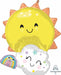 Rainbow Family 28-Inch Shaped Foil Balloon