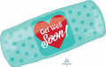 Get Well Bandage Shaped Foil Balloon, 29 Inch