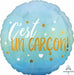 C'est un garçon Blue Round Foil Balloon, 18 Inch