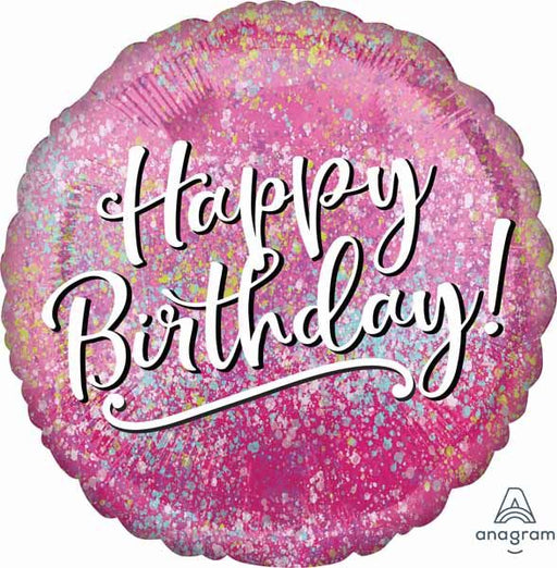 Pink Fabulous Birthday 18-Inch Round Foil Balloon