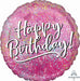 Pink Fabulous Birthday 18-Inch Round Foil Balloon