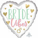 Bride Vibes 18-Inch Heart Foil Balloon
