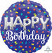 Happy Birthday Balloon Letters 18" Round Foil Balloon