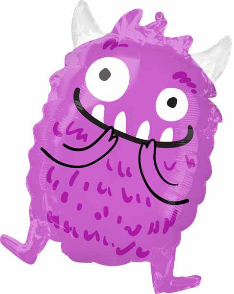 Happy Little Monster 18-Inch Junior Shape Foil Balloon
