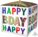 Birthday Offset Letters 15" Cubez Foil Balloon