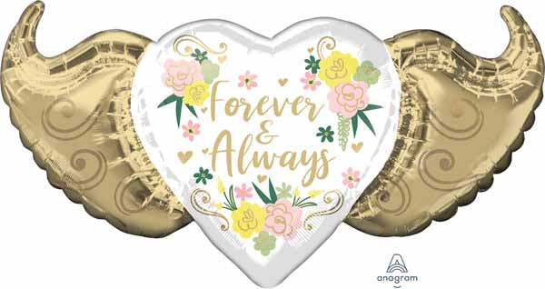 Forever & Always 39" Jumbo Foil Balloon